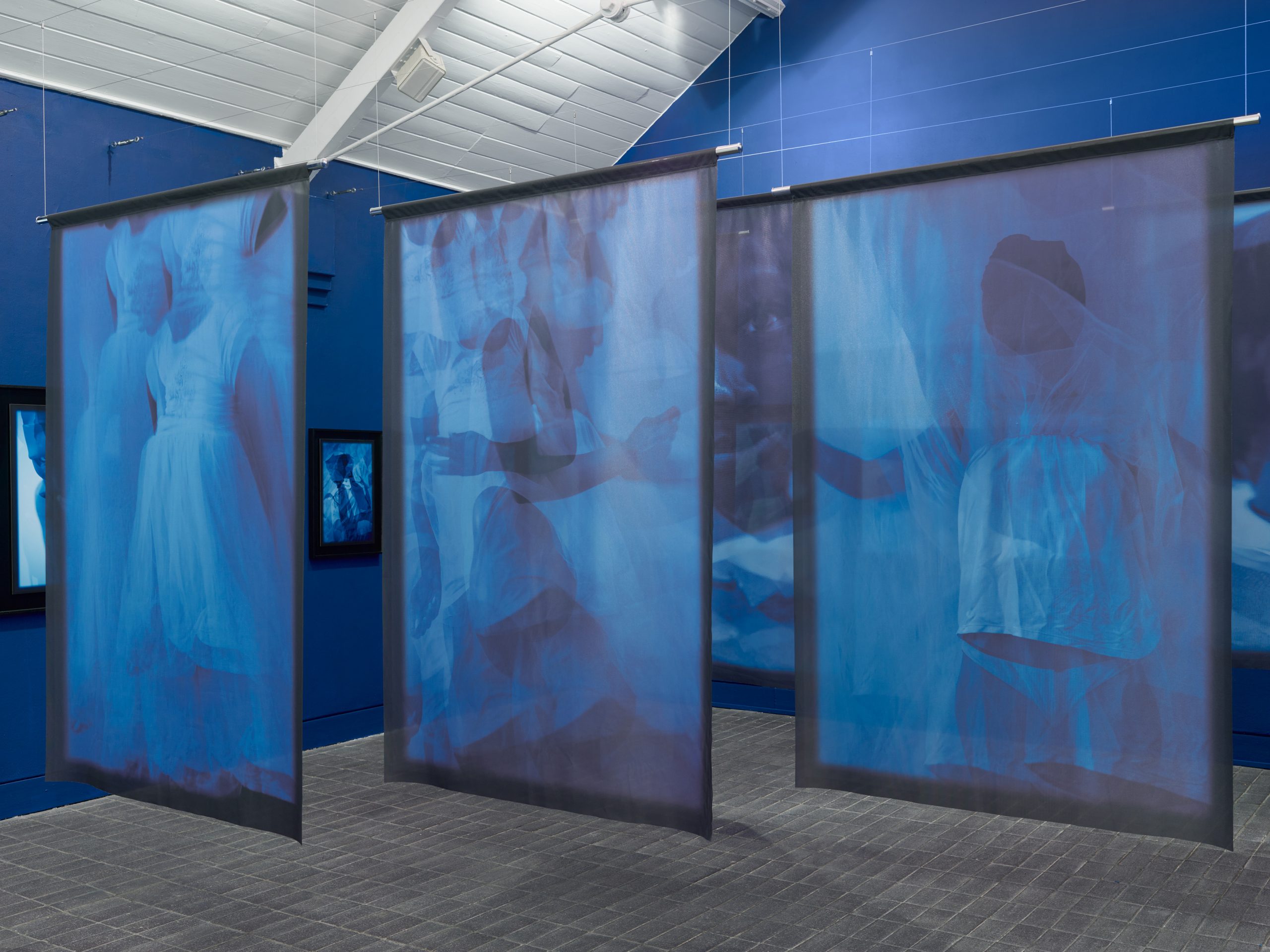 Heather Agyepong, ego death, 2022. Originally commissioned through the Jerwood/Photoworks Awards, supported by Jerwood Arts and Photoworks. Installation view at Jerwood Space. Photo: Anna Arca